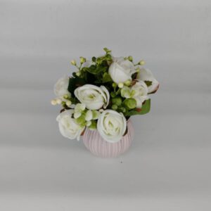 FLORERO C/FLOR 16CM OCT25695 BAZAR- CHF26