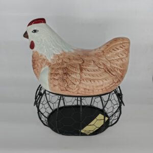 CESTO P/HUEVO CERAMICA 27X24CM OCT25825 BAZAR – CHF26