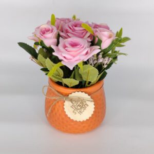 MACETA DE CERAMICA C/FLOR ARTIF. OCT25702 – CHF26