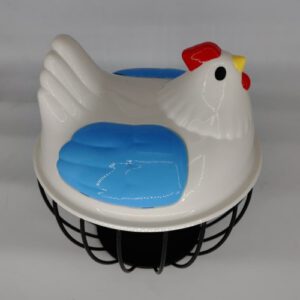 CANASTA P/HUEVO FORMA GALLINA 19X22CM OCT25827 – CHF26