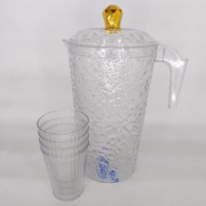 SET JARRA ACRILICO + 4 VASOS 29X11.5CM-OCT25136-CHF26