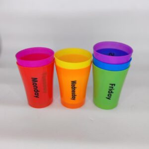 SET X7 VASOS PLAS. DIAS DE LA SEMANA OCT25006 – CHF26