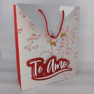 BOLSA P/REGALO TE AMO 32X26X10CM OCT25097 – CHF26