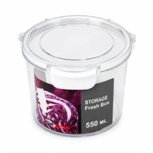 TAPER DE CRISTAL C/ TAPA STORAGE FRESH BOX X550ML. REDONDO- OCT251446 – CHM26