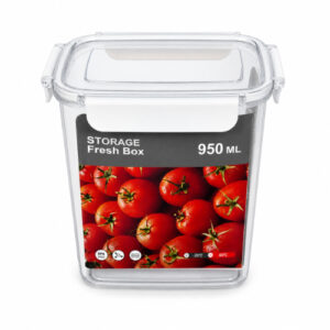 TAPER DE CRISTAL RECTANGULAR C/ TAPA STORAGE FRESH BOX X 950ML. – OCT251455 – CHM26
