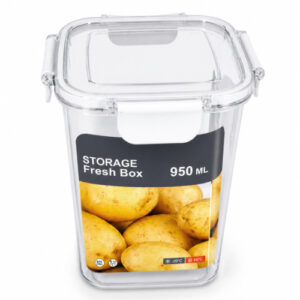 TAPER DE CRISTAL CUADRADA C/ TAPA STORAGE FRESH BOX X 950MLL. – OCT251451 – CHM26