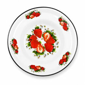 PLATO ENLOZADO PLAYO C/ FRUTILLAS NRO 18 – OTC251012 – CHM26