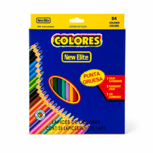 LAPICES DE COLORES NEW ELITE X 24 PZS. – OCT251117 – CHM26
