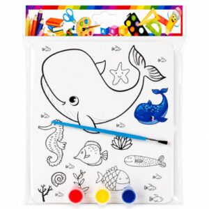SET P/ COLOREAR C/ TEMPERA + PINCEL 14X20CM – OCT251138 – CHM26