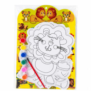 KIT P/ COLOREAR Y APRENDER ANIMALES C/ TEMPERA + PINCEL – OCT251137 – CHM26
