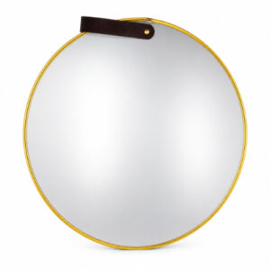 ESPEJO C/ BORDE DORADO CIRCULAR 40X40CM. – OCT251527 – CHM26