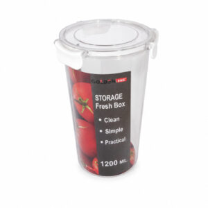 TAPER DE CRISTAL C/ TAPA STORAGE FRESH BOX X1200ML. REDONDO ALTO- OCT251448 – CHINA