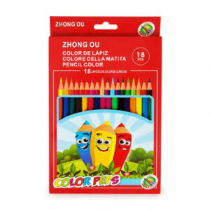 LAPICES DE COLORES HEXAGONAL X18 UND. ZHONG OU – OCT251114 – CHM26
