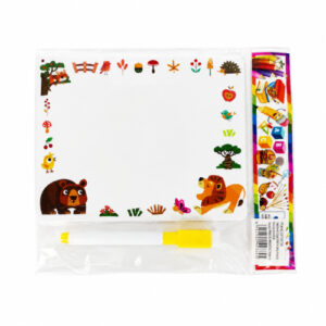 KIT DE PIZZARRA P/ COLOREAR C/ MARCADOR 15X12CM – OCT251139 – CHM26