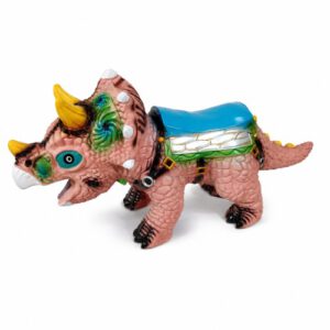 DINOSAURIO TRICERATOPS DE GOMA C/ SONIDO 80X30CM. – OCT251781 – CHM26