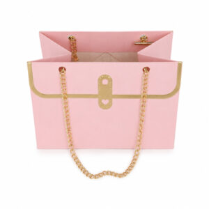 BOLSA DE REGALO DISEÑO CARTERA C/ CADENITA VARIOS COLORES 15X10X10CM. – OCT251148 – CHM26