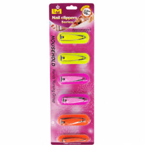 MINI CORTA UÑAS NEON C/ LIMA X 6 PZS. NAIL CLIPPERS SERIES – OCT251199 – CHM26