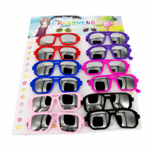 LENTES DE SOL INFANTIL CUADRADO POR BLISTER X 12 UND. HUASHENG- OCT251766 – CHM26