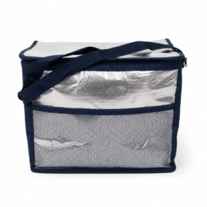 BOLSO TERMICO PLATEADO C/ RED COLOR 34X32X21CM. – OCT251084 – CHM26