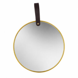 ESPEJO C/ BORDE DORADO CIRCULAR 30X30CM. – OCT251530 – CHM26