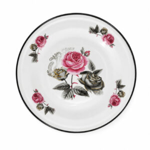 PLATO PLAYO ENLOZADO C/ DISEÑO FLOREADO NRO 26- OCT251020 – CHM26