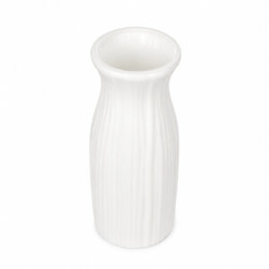 FLORERO DE PLASTICO BLAMCO/NEGRO 6.5X17CM. – OCT251813 – CHM26-3