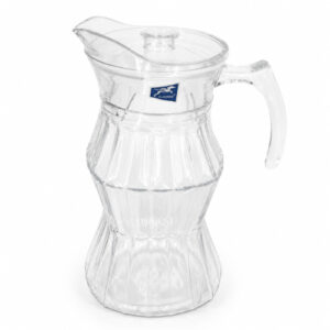 JARRA DE VIDIRIO CON DISEÑO CANELADO+ TAPA X 1.8 LTS. HIGH WATER JUG – OCT251708 – CHM26-3