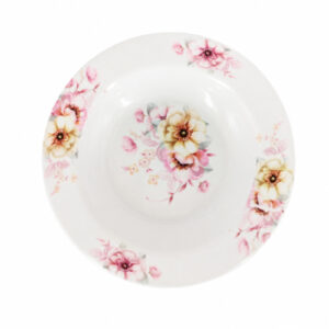 PLATO PLAYO DE MELAMINA 22.5CM. FLOREADO – OCT251658 – CHM26-3