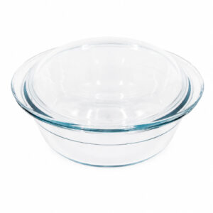 BOWL DE VIDRIO C/ TAPA 2.5 LTS TRANSPARANTE RED CHERRY – OCT251716 – CHM26-3
