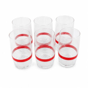 SET DE VASOS C/ DISEÑO RAYADO X 6 PZS. – OCT251038 – CHM26-3