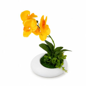 ORQUIDIA PLANTA ARTIFICIAL FLORECIDA C/ MACETA OVALADA X 29CM. – OCT25617 – CHM26-3