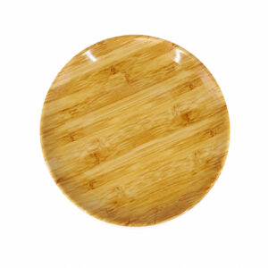 PLATO PLAYO DE MELAMINA 25CM. DISEÑO DE MADERA – OCT251652 – CHM26-3