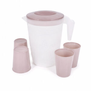 JARRA 2.6LTS C/ DISEÑO MARINO C/ 4 VASOS VARIOS COLORES – OCT251464 – CHM26-3