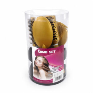 SET DE CEPILLO P/ CABELLO C/ ESPEJO + BASE COMB SET X 5 PZS, – OCT251566 – CHM26-3