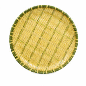 PLATO PLAYO 24CM. DISEÑO BAMBU TEJIDO – OCT251656 – CHM26-3